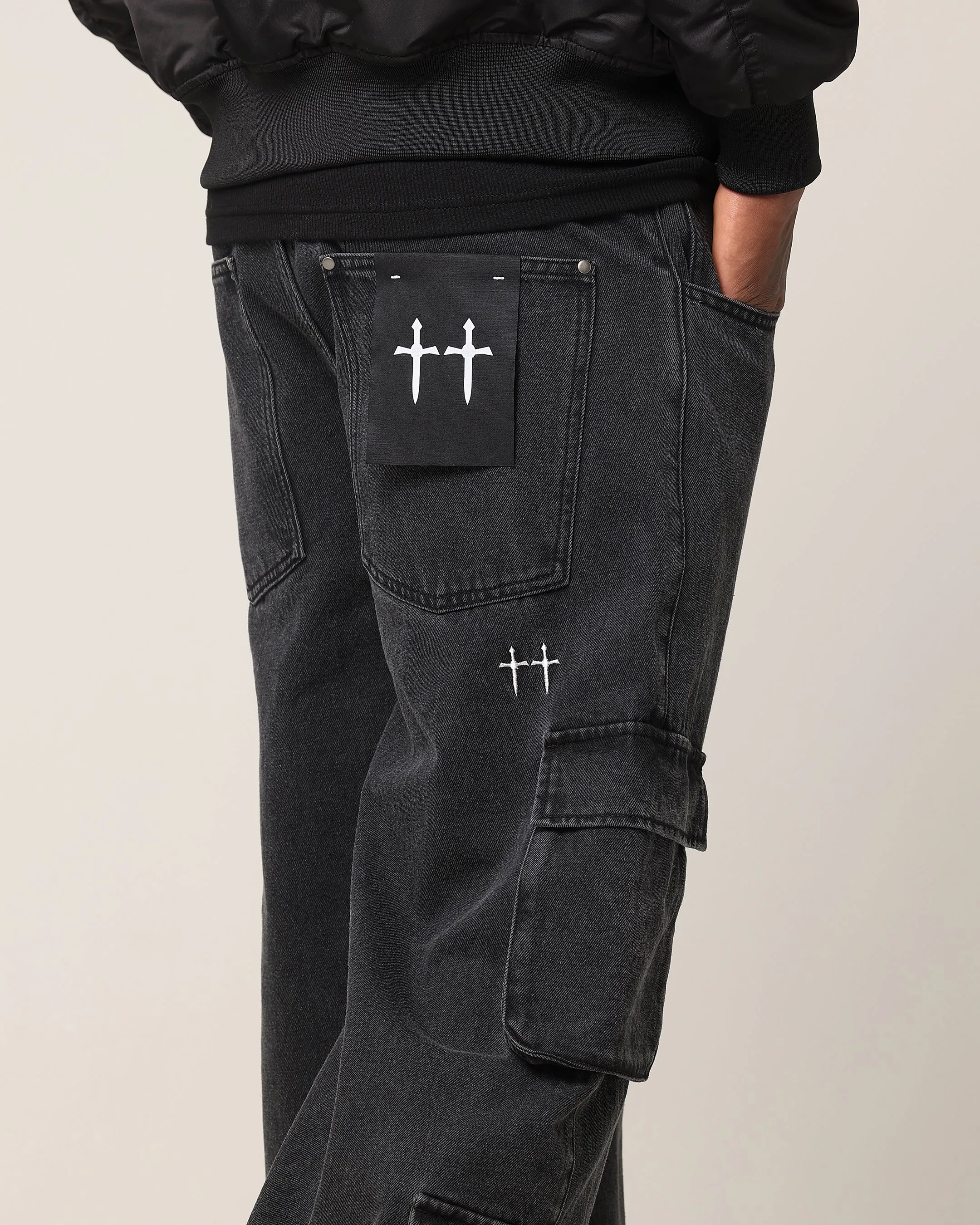 Saint Morta Baggy Workwear Jean Black Shadow