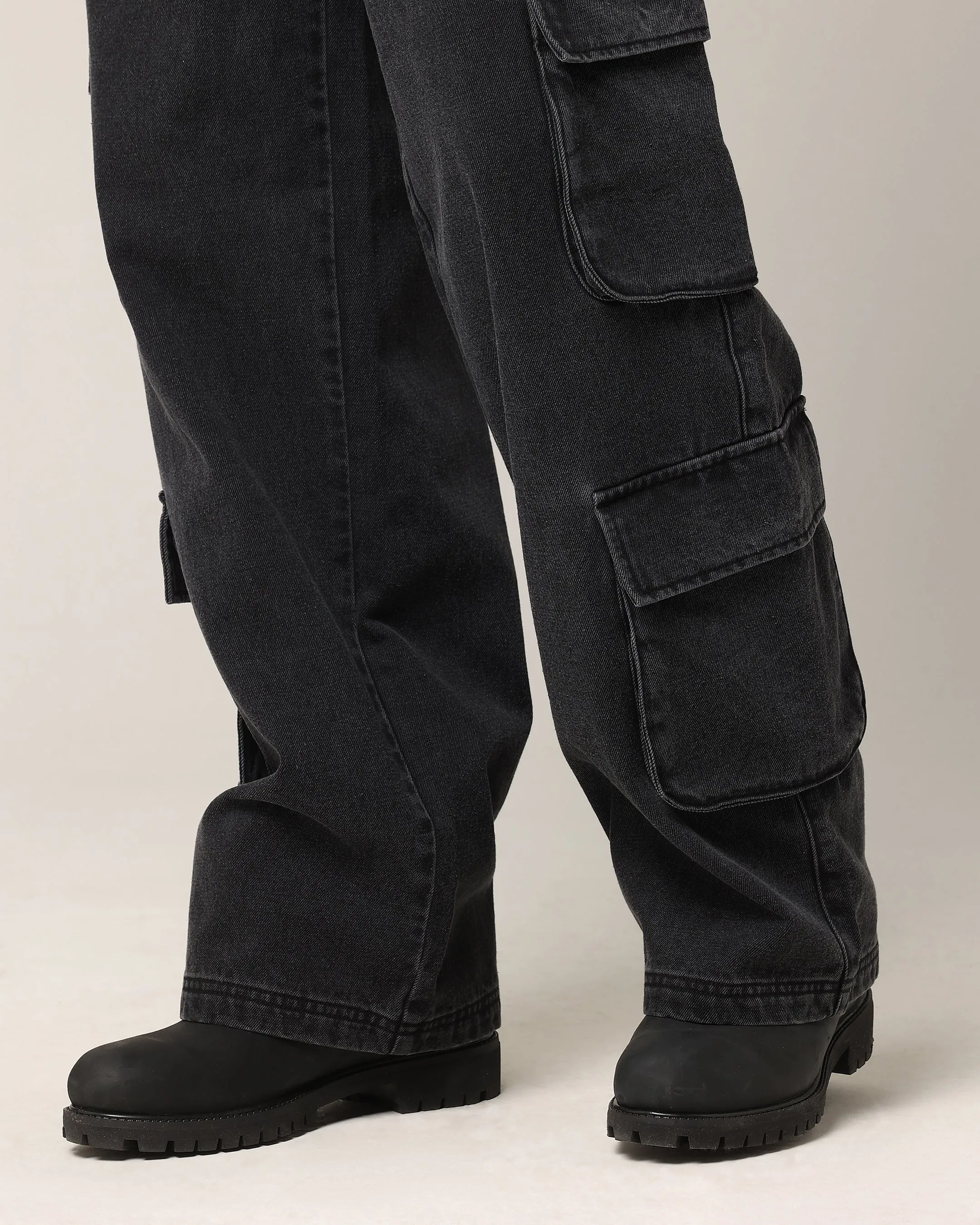 Saint Morta Baggy Workwear Jean Black Shadow