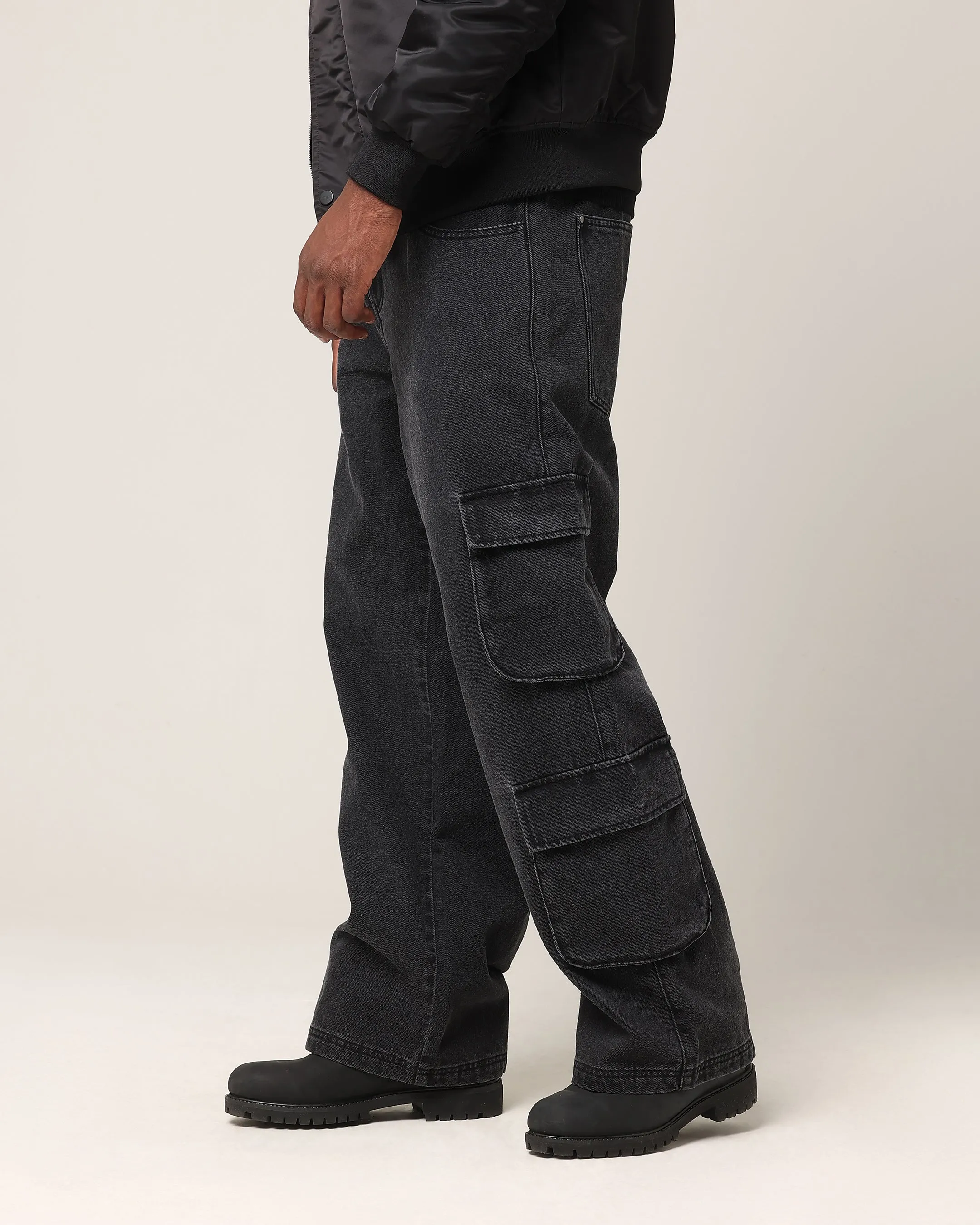 Saint Morta Baggy Workwear Jean Black Shadow