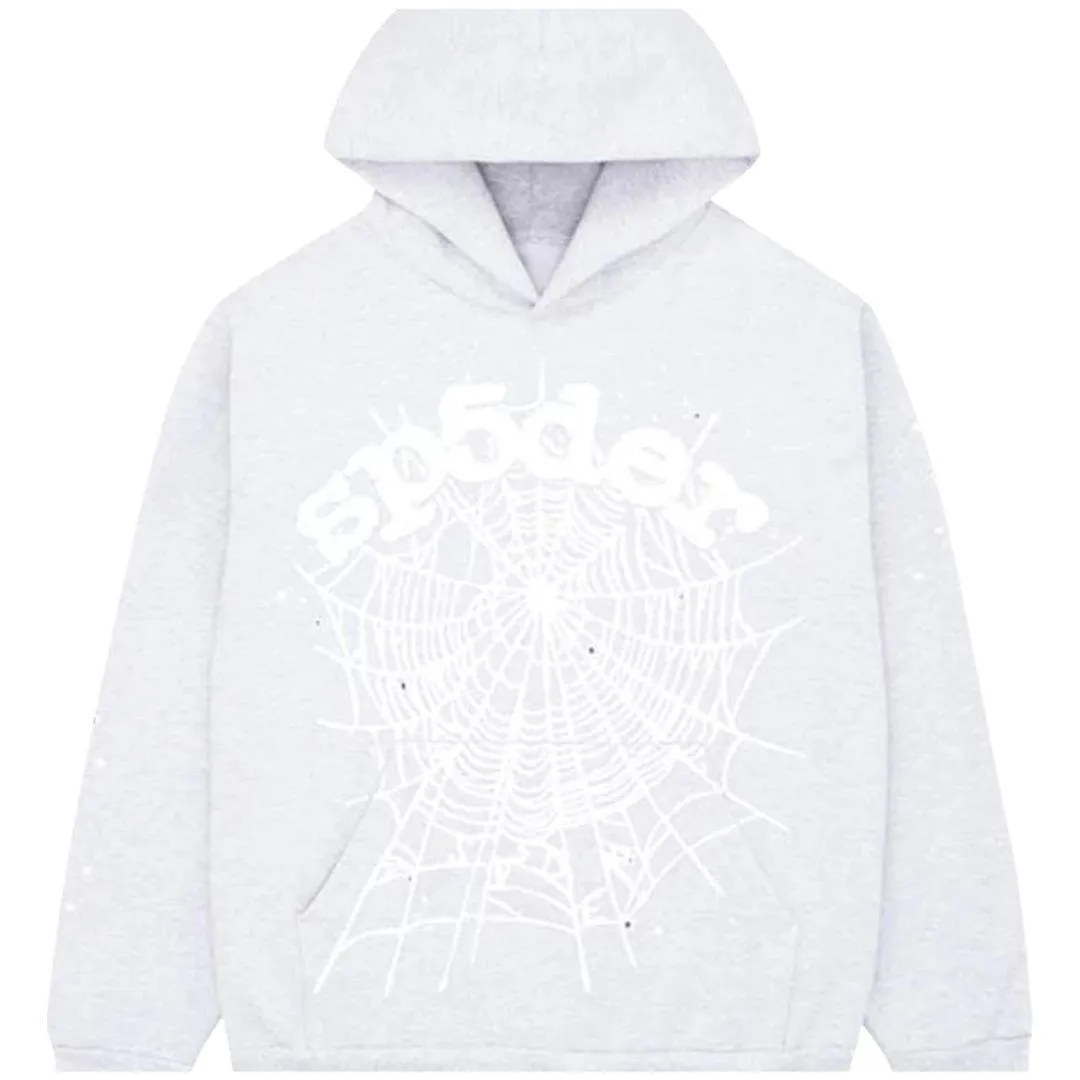 SP5DER OG WEB HOODIE HEATHER GREY