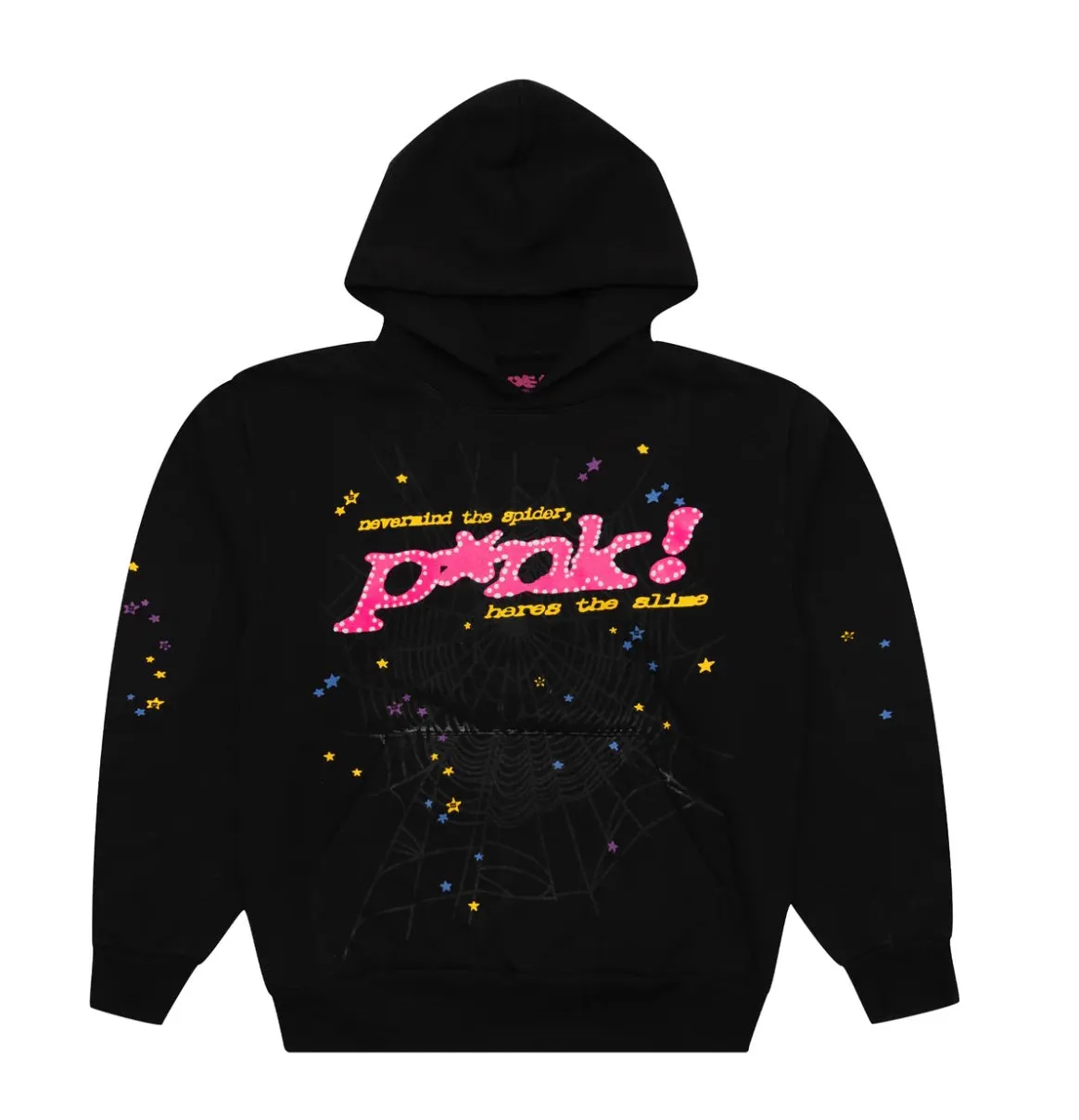 SP5DER P*NK HOODIE BLACK