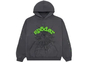 SP5DER WEB HOODIE SLATE GREY