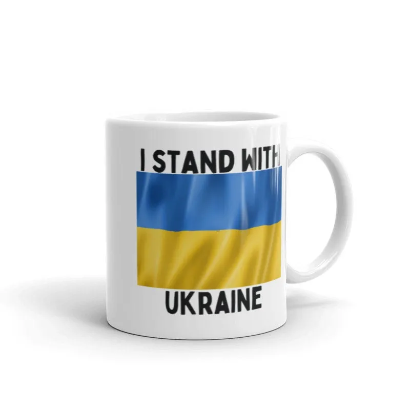 Stand with ukraine ,Support Ukraine, urkaine coffee mug  I Stand With Ukraine, Free Ukraine Mug