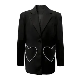 The Heartthrob Long Sleeve Sequin Blazer