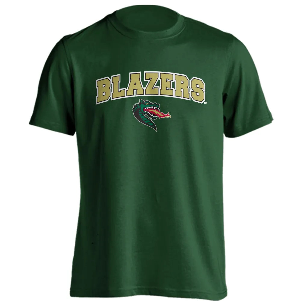 University of Alabama at Birmingham Blazers Arched Text W/Logo Short Sleeve Tee