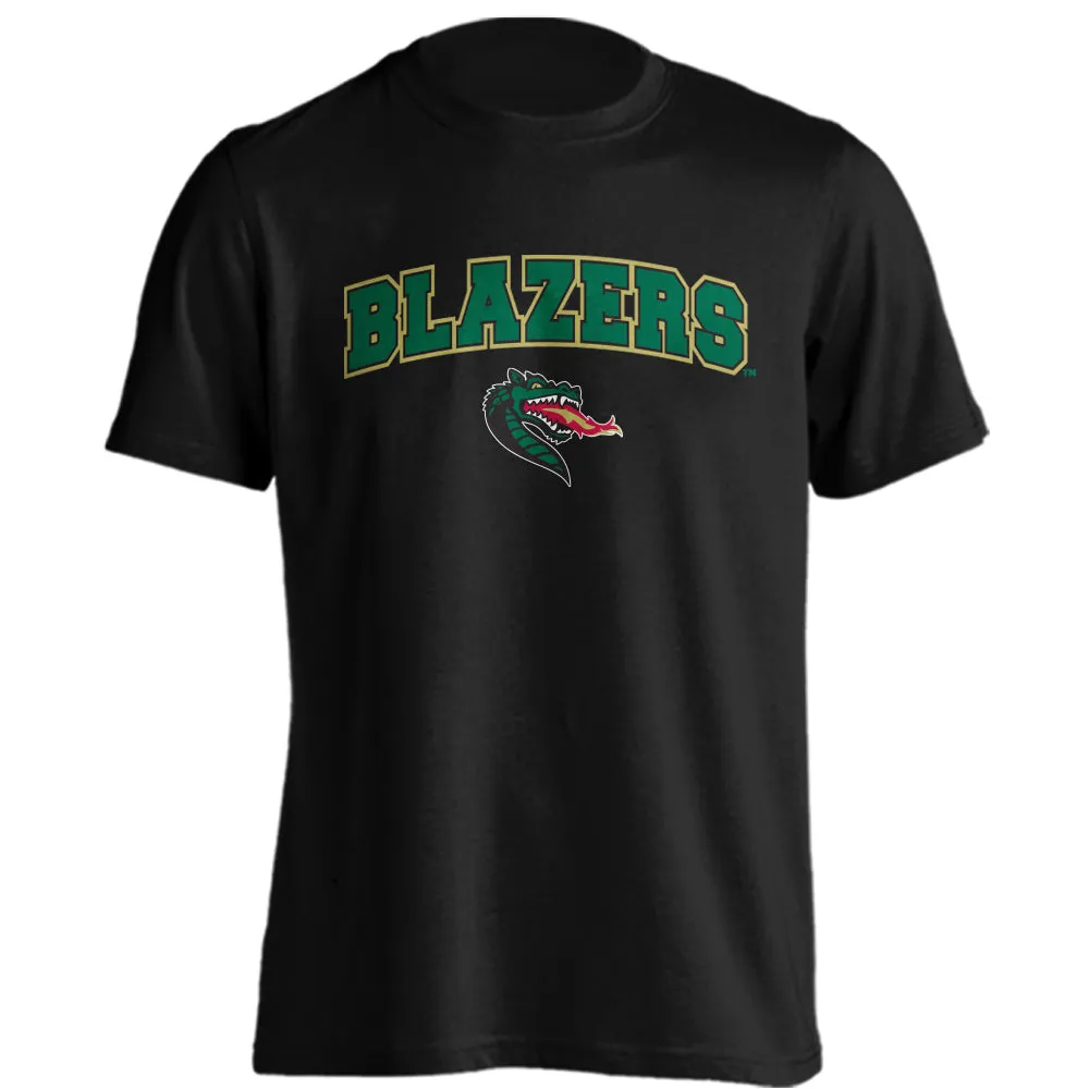 University of Alabama at Birmingham Blazers Arched Text W/Logo Short Sleeve Tee