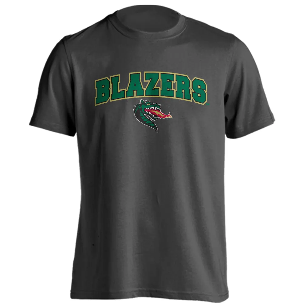 University of Alabama at Birmingham Blazers Arched Text W/Logo Short Sleeve Tee