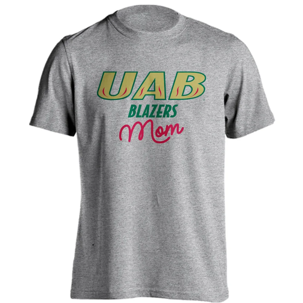 University of Alabama at Birmingham Blazers Mom Logo Short Sleeve T-Shirt