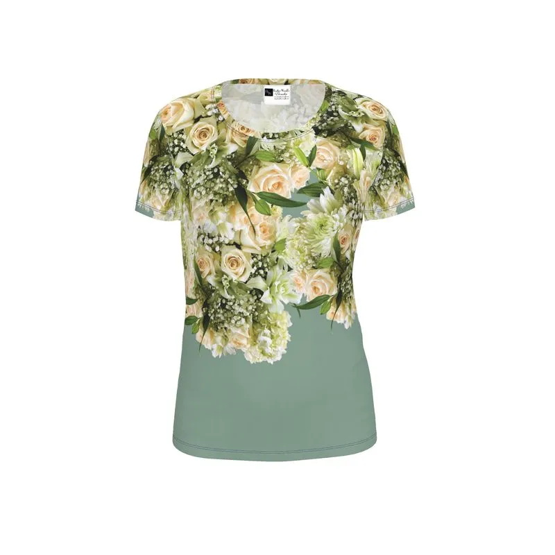 Wedding Flowers Womens T Shirt Short Sleeves