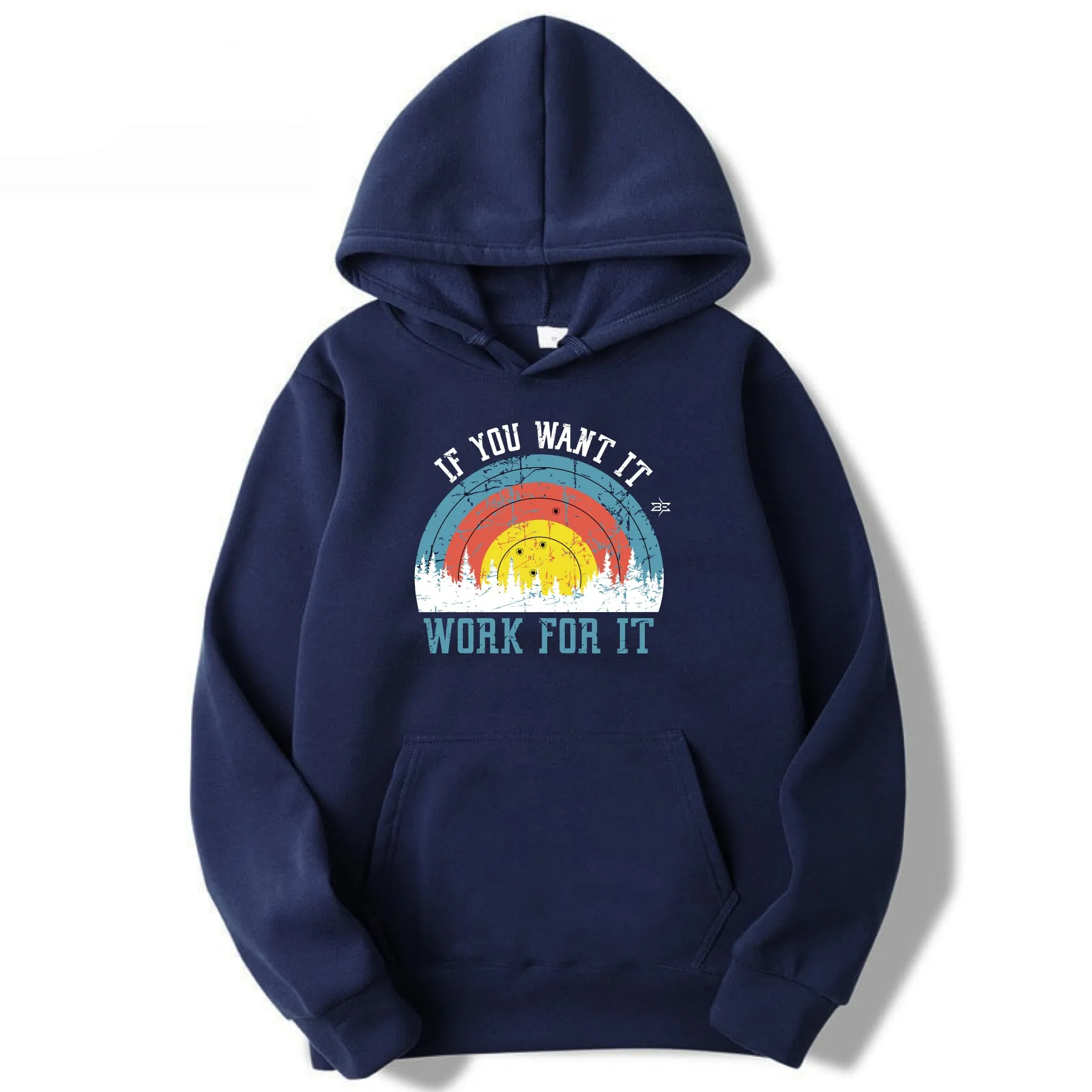 WORK FOR IT ARCHERY DESIGN HOODIE UNISEX